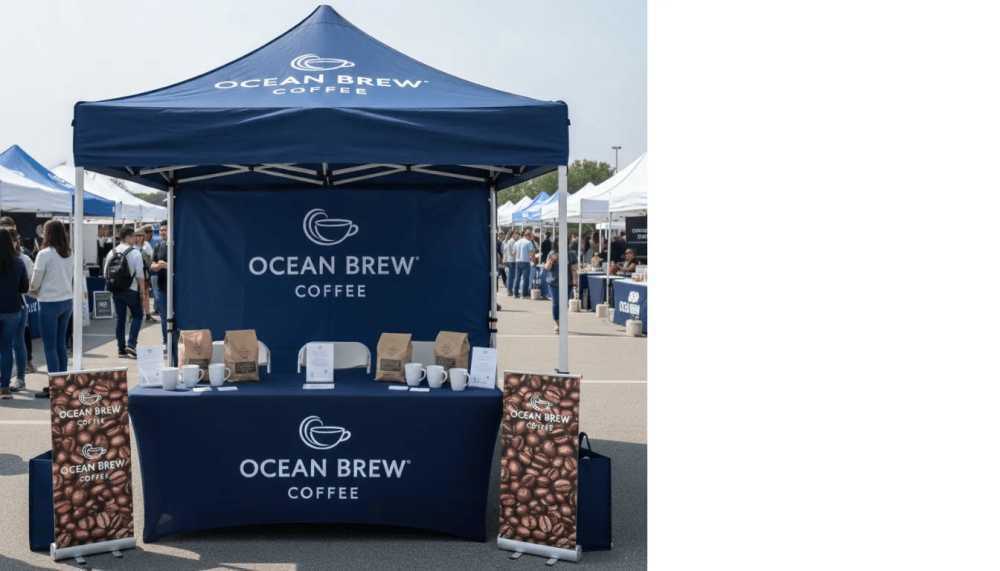 Custom canopy tent 10x10 by Sign Shark