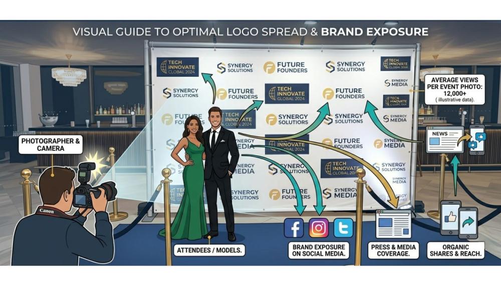 How Custom Step and Repeat Banner increases brand exposure at events