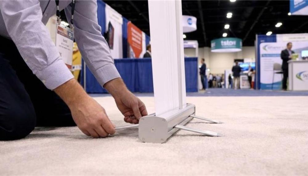 Opening and Stabilizing the Base of your pop up banner