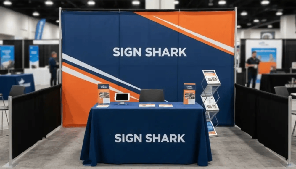 Sign Shark custom trade show booth professional setup