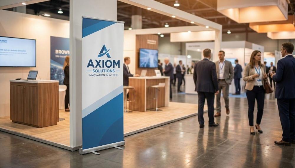 custom retractable banner stand for professional look at any event