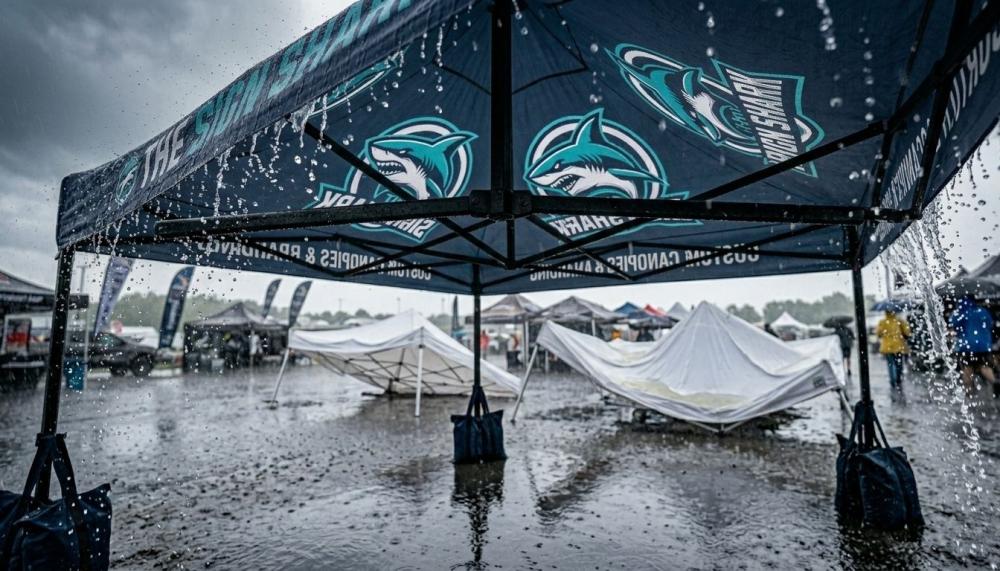 Professional marketing banner for The Sign Shark