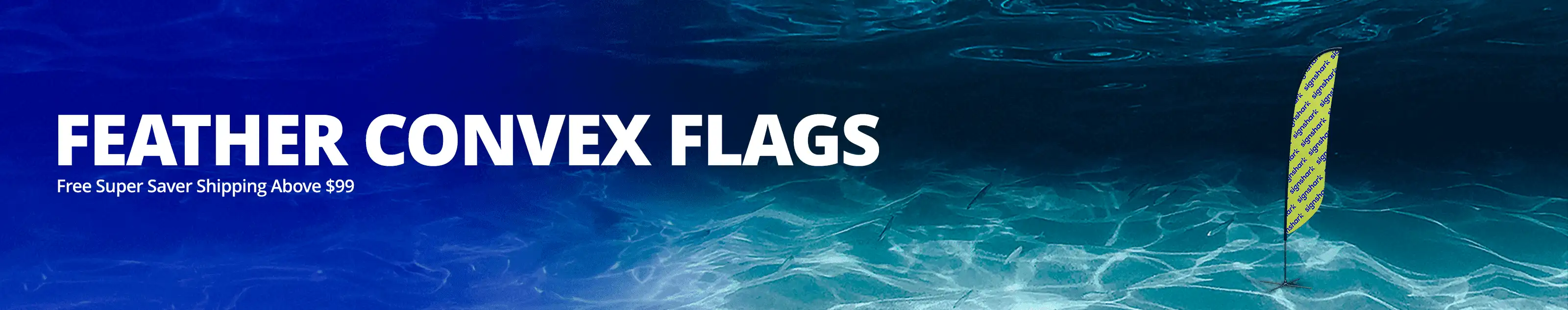 Feather convex flags