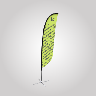Feather Convex Flag (Medium)