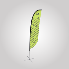 Feather Convex Flag (Medium)