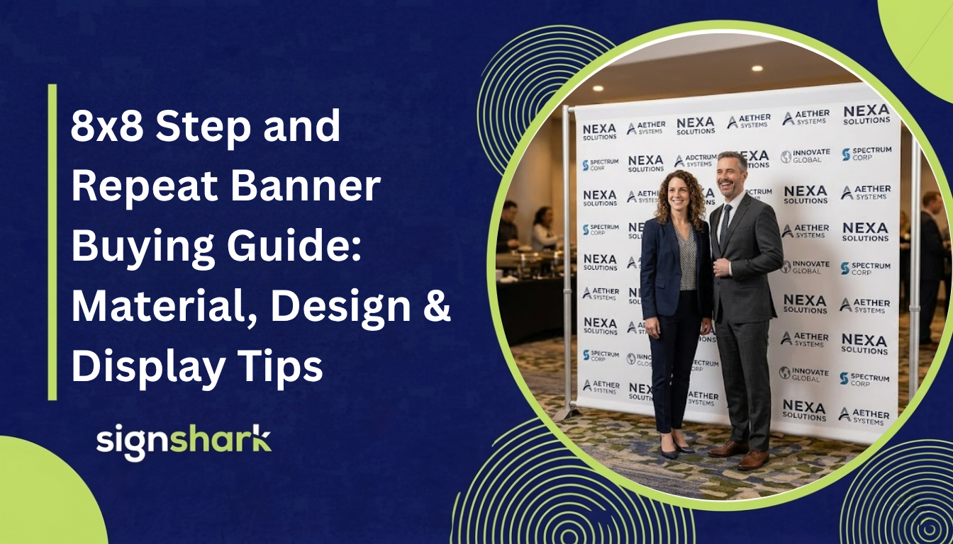 8x8 Step and Repeat Banner Buying Guide: Material, Design & Display Tips