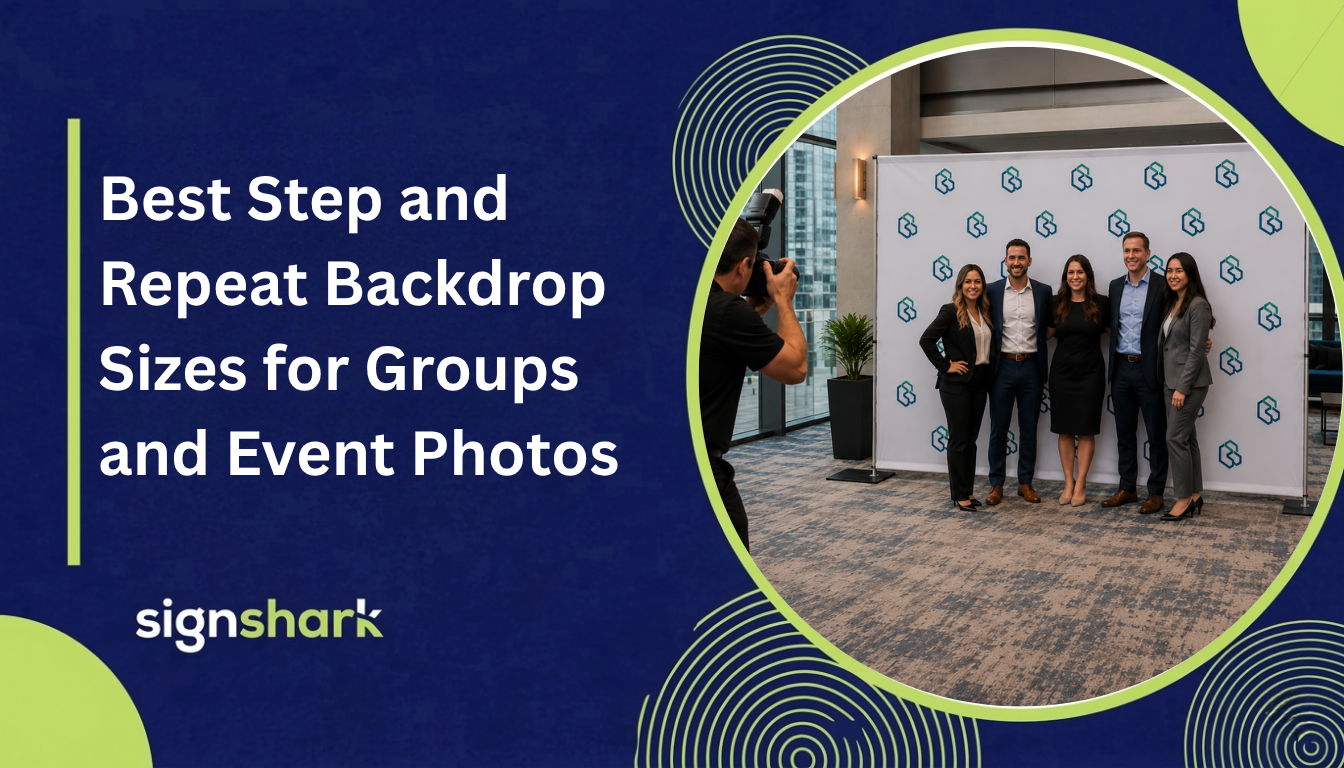 Best Step and Repeat Backdrop Sizes for Groups and Event Photos