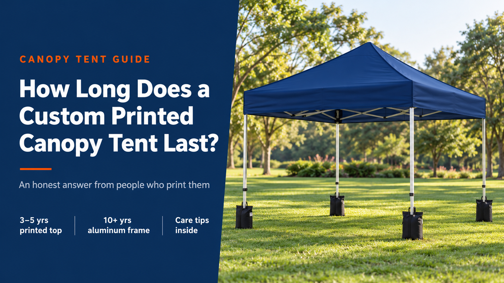 How Long Does a Custom Printed Canopy Tent Last? An Honest Answer From People Who Print Them