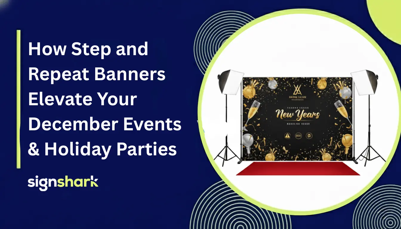 How Step and Repeat Banners Elevate Your December Events & Holiday Parties