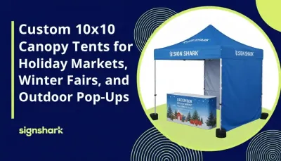 Custom 10x10 Canopy Tents for Holiday Markets, Winter Fairs, and Outdoor Pop-Ups