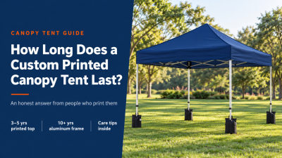 How Long Does a Custom Printed Canopy Tent Last? An Honest Answer From People Who Print Them