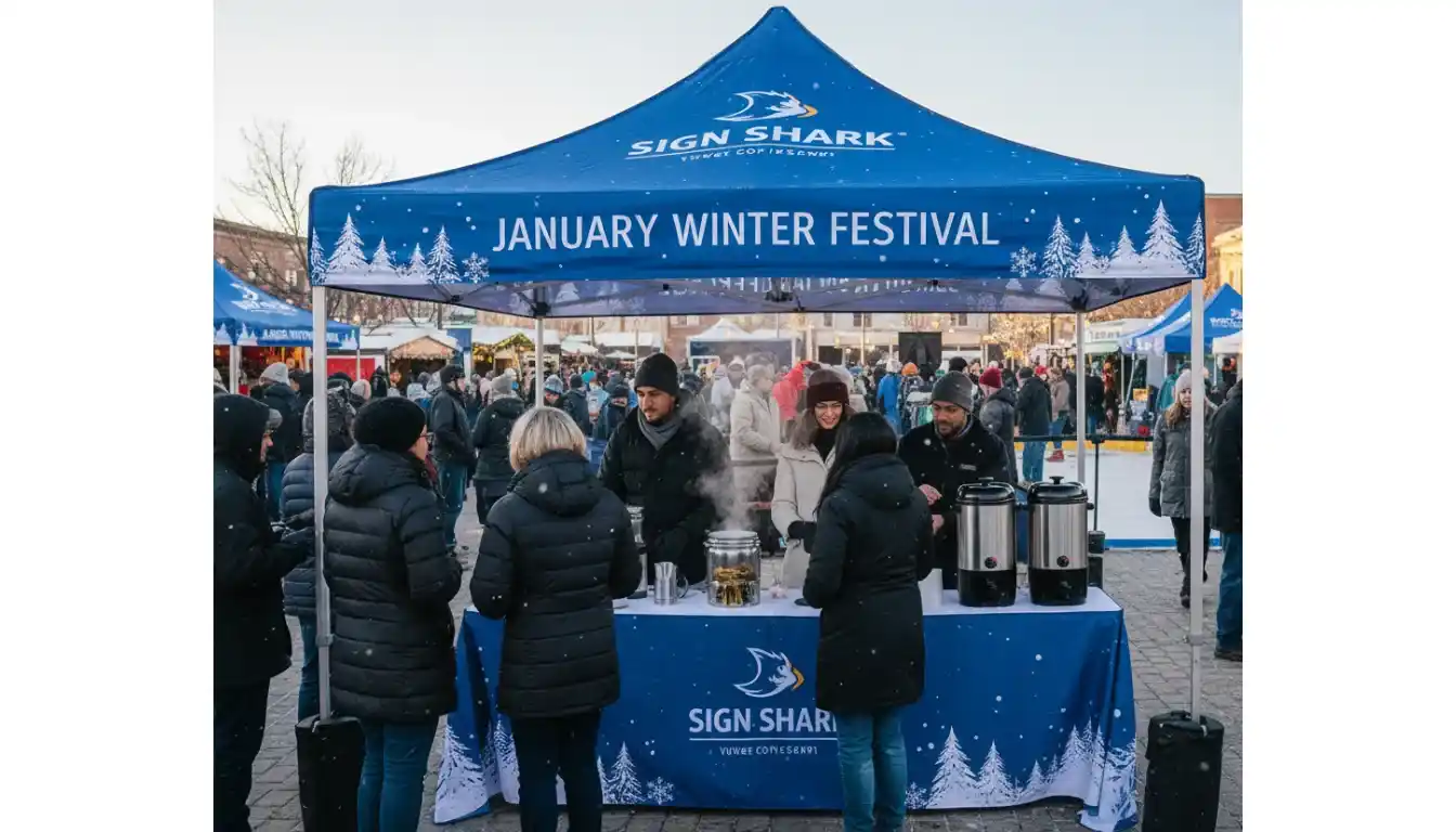 Why Brands Need a Branded Custom Canopy Tent for January Outdoor Promotions